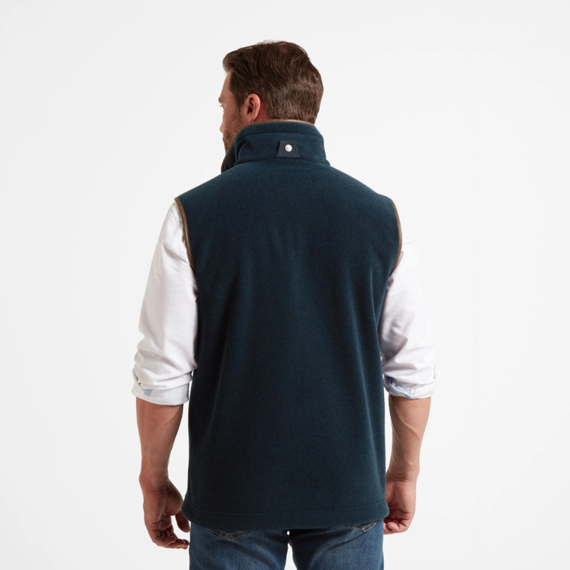 Schoffel Oakham Mens Gilet In Petrol Blue-1