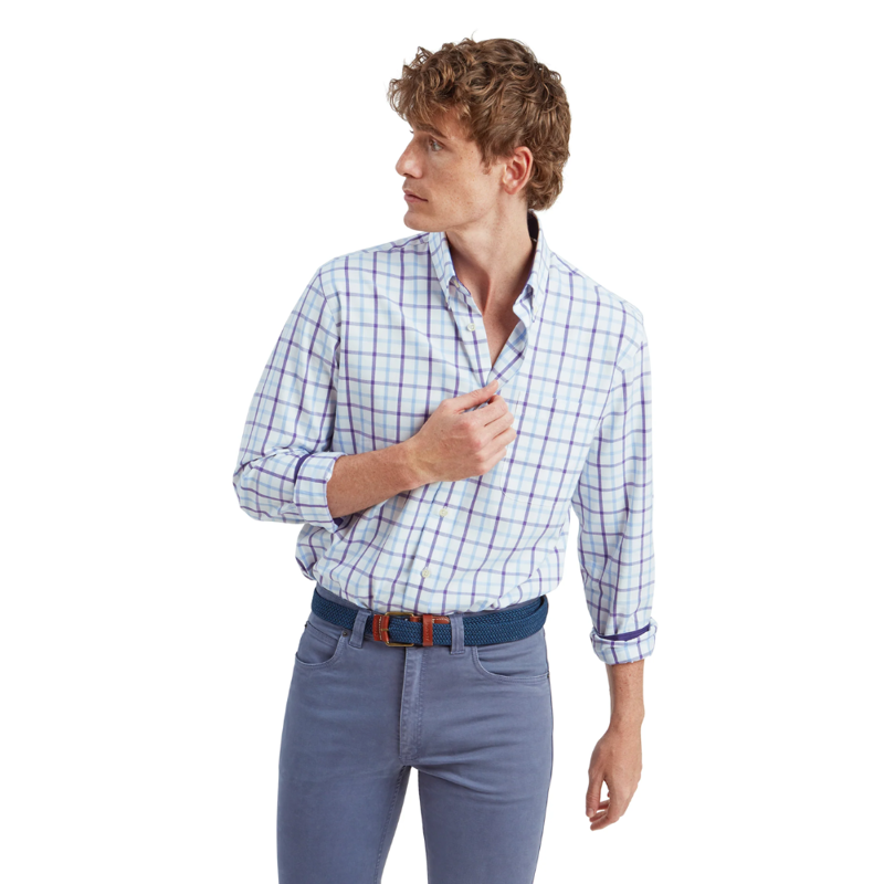 Schoffel Brancaster Mens Classic Shirt Bramble Check