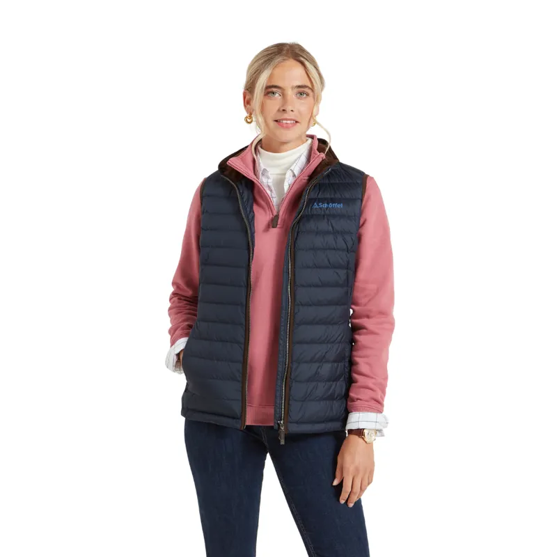Schoffel Launde Ladies Down Gilet Petrol Blue