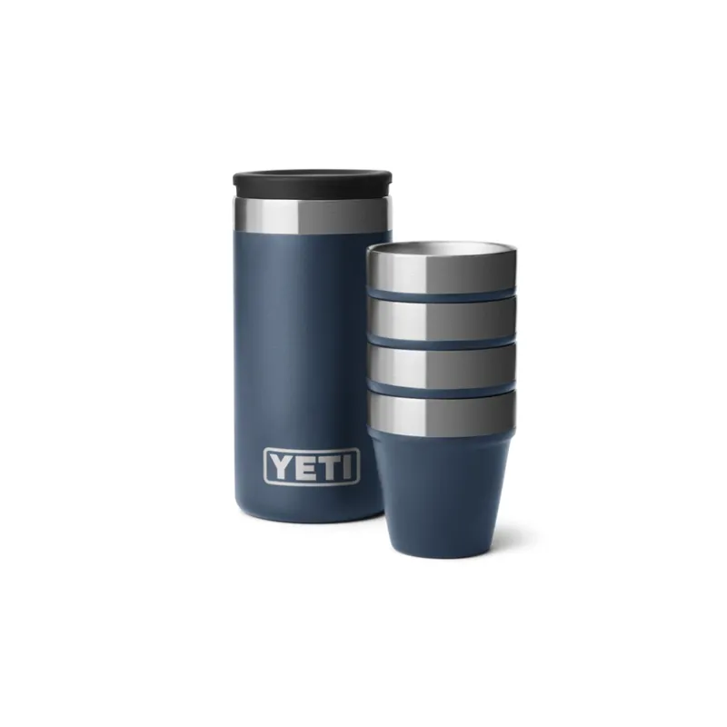 YETI Shot Glasses With Carrying Case Navy
