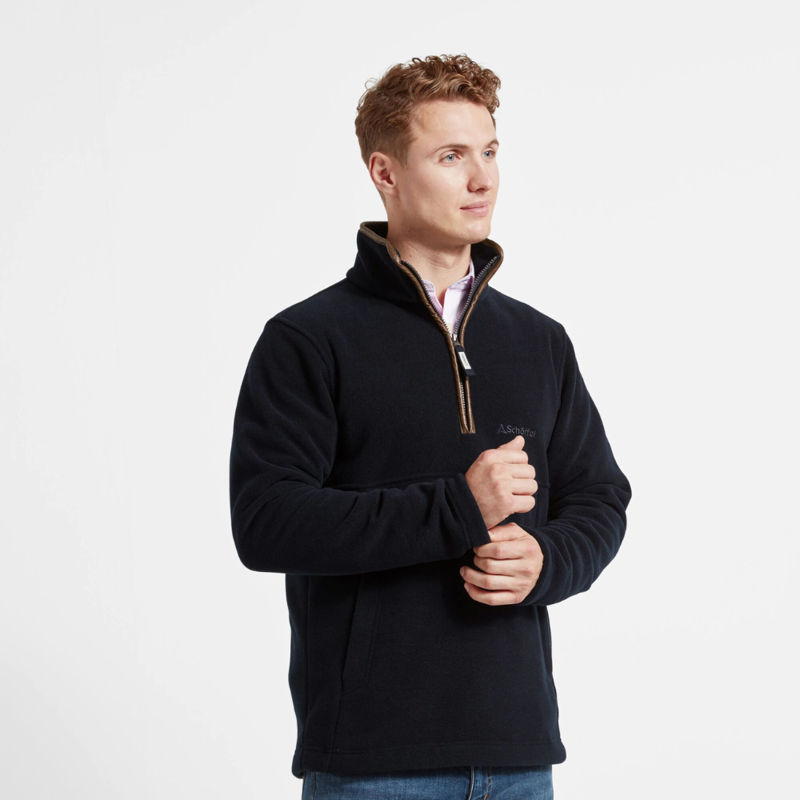 Schoffel Berkeley Mens 1/4 Zip Fleece Navy