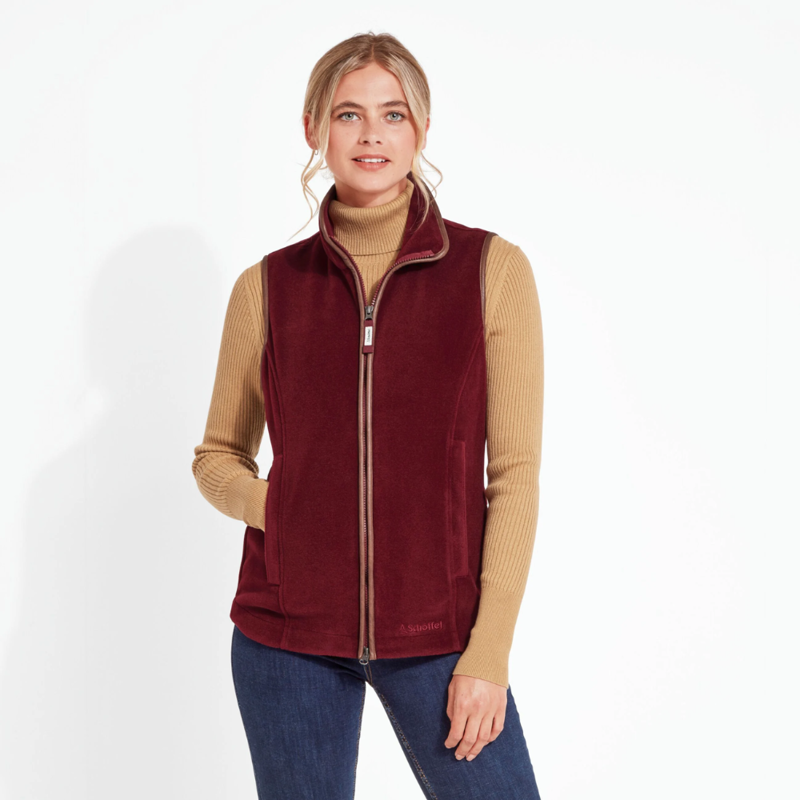 Schoffel Lyndon Ladies Fleece Gilet Claret