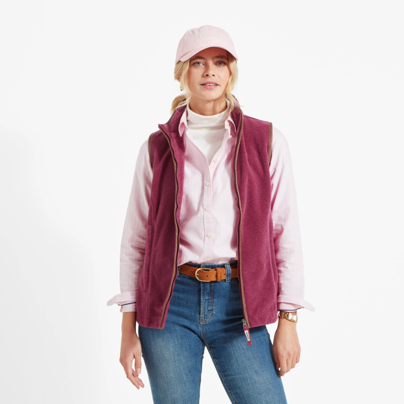 Schoffel Lyndon Ladies Fleece Gilet Mulberry