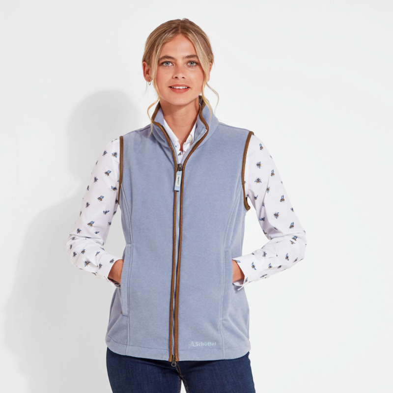 Schoffel Lyndon Ladies Fleece Gilet Powder Blue