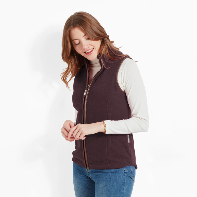 Schoffel Lyndon Ladies Fleece Gilet Port