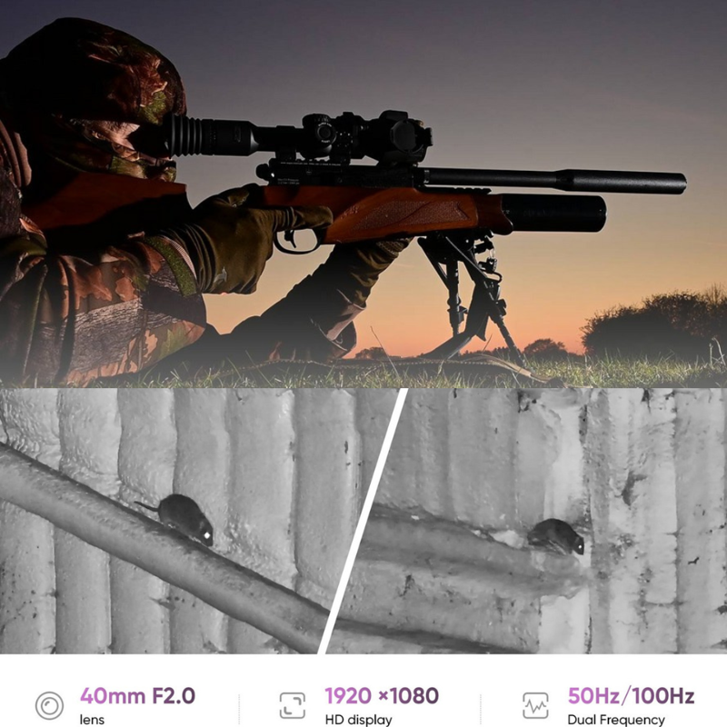 HIKMICRO Alpex 4K LITE LRF A40EL Digital Day and Night Vision Rifle Scope-10