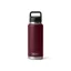 YETI Rambler 36oz/1065ml Bottle Chug Cap Wild Vine Red