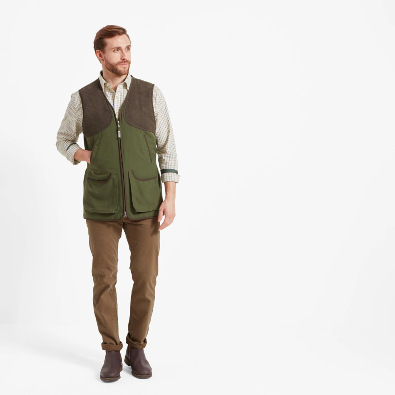 Schoffel Stamford Mens Vest II Hunter Green-1