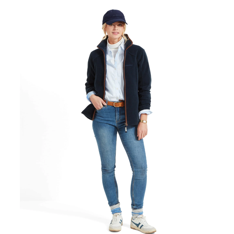 Schoffel Tilton II Ladies Quarter Zip Fleece Navy-1