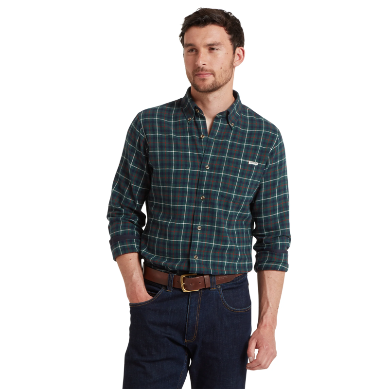 Schoffel Akenham Shirt Mens Botanical Green