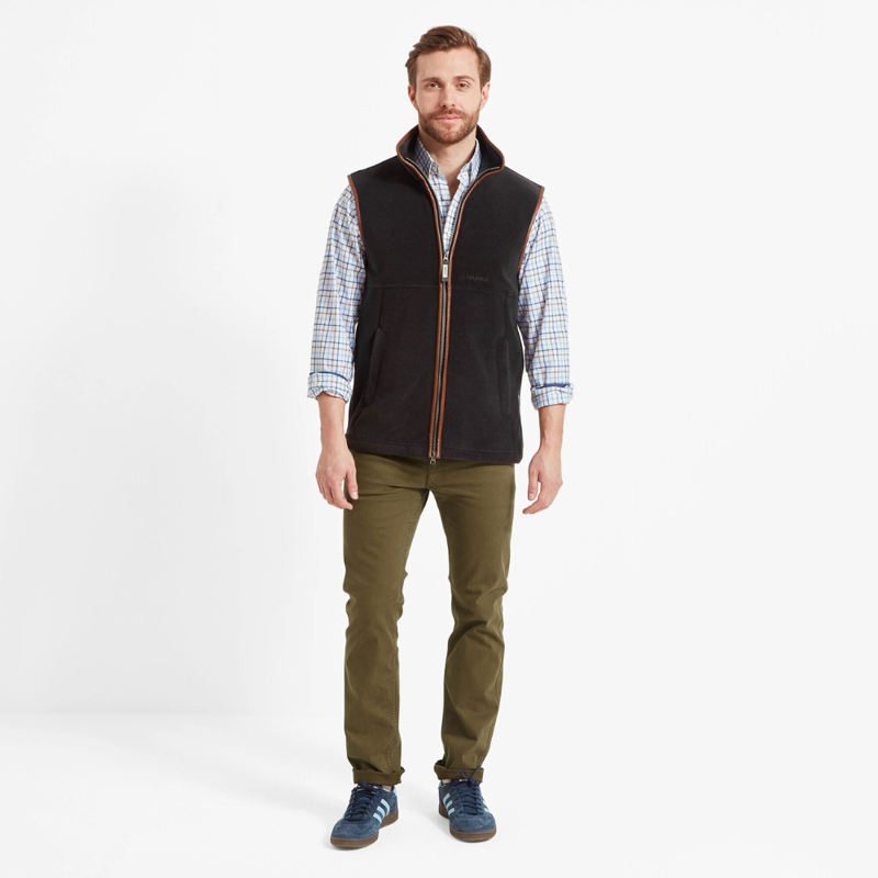 Schoffel Oakham Mens Gilet In Gun Metal-1