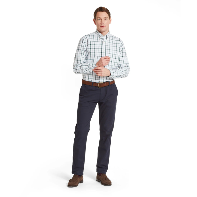 Schoffel Brancaster Classic Shirt Deep Pine Check-2