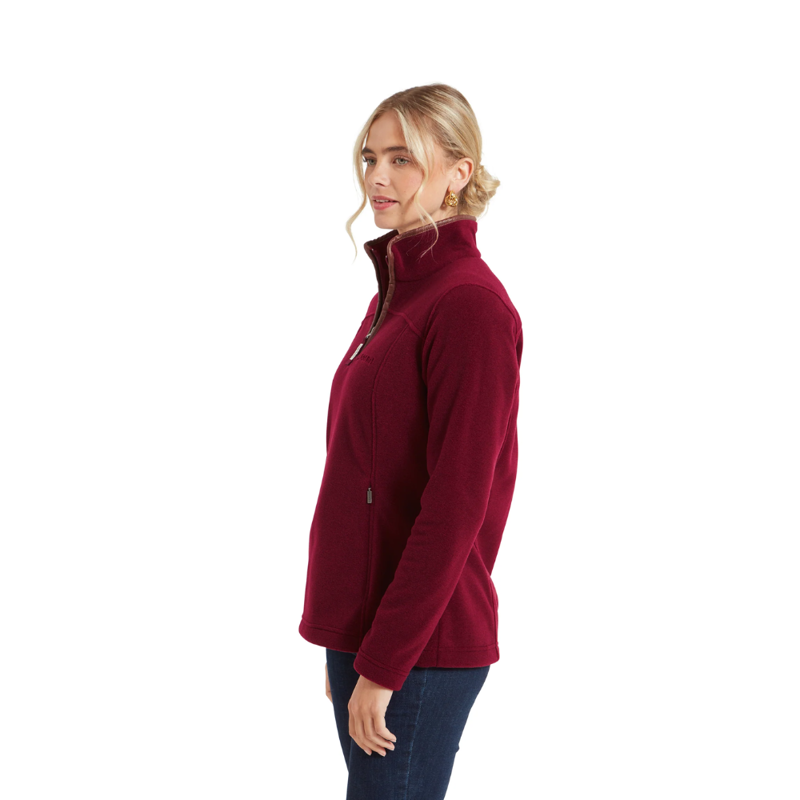Schoffel Tilton II Ladies Quarter Zip Fleece Claret-2