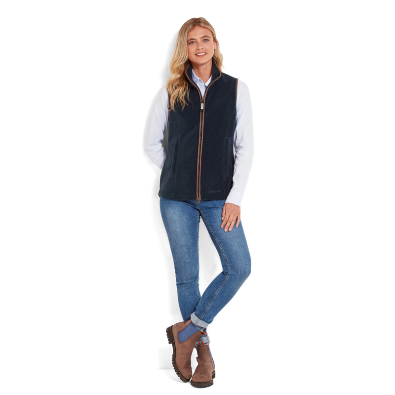 Schoffel Lyndon Ladies Fleece Gilet Petrol Blue-2
