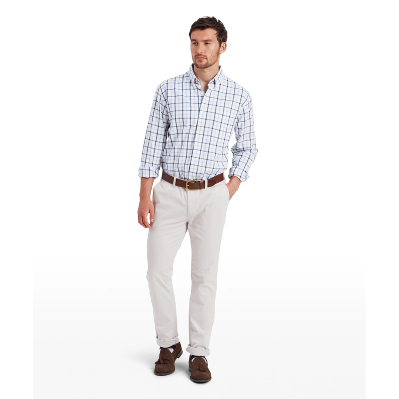 Schoffel Brancaster Mens Classic Shirt Imperial Blue-2