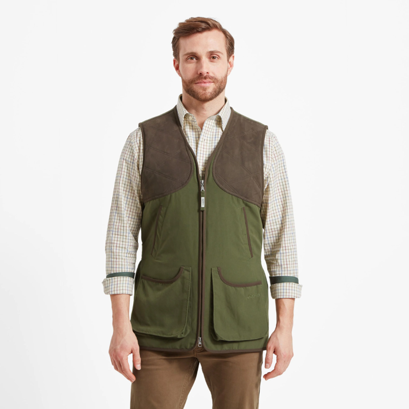 Schoffel Stamford Mens Vest II Hunter Green-2