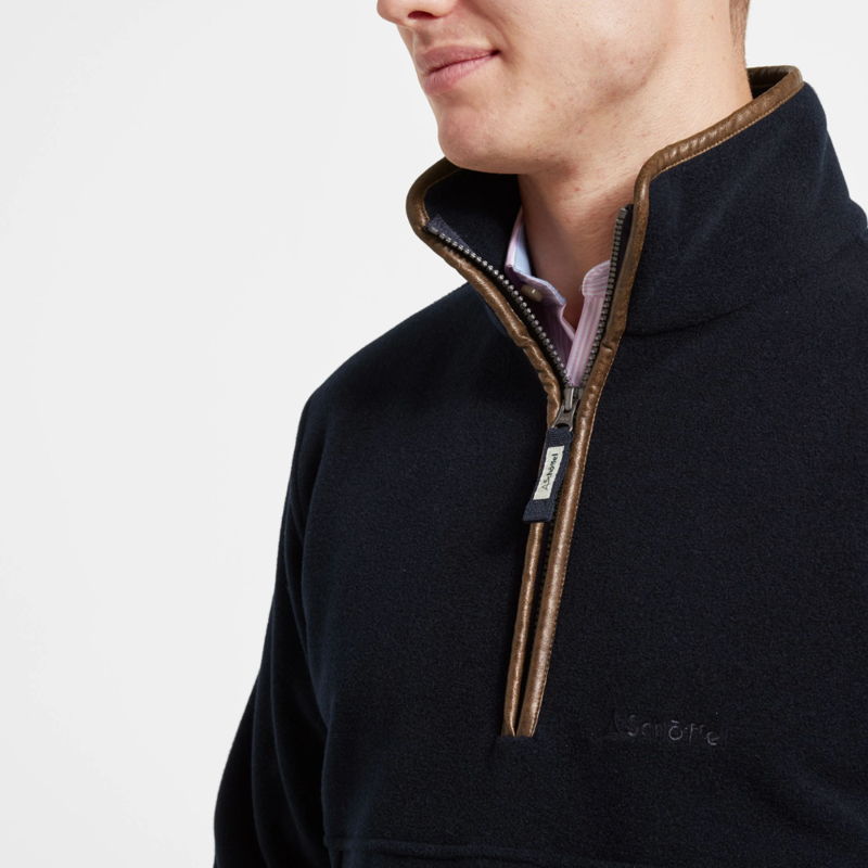 Schoffel Berkeley Mens 1/4 Zip Fleece Navy-2