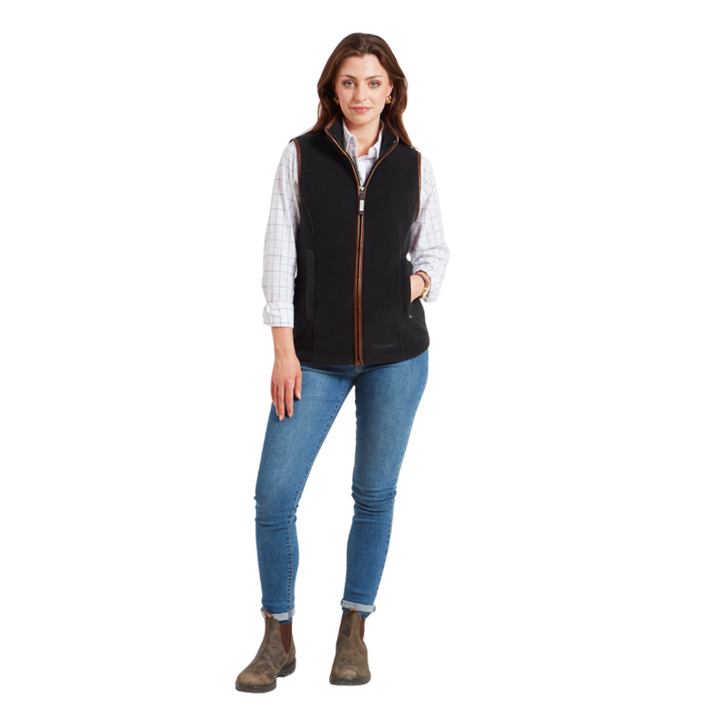 Schoffel Lyndon Ladies Fleece Gilet Gun Metal-2