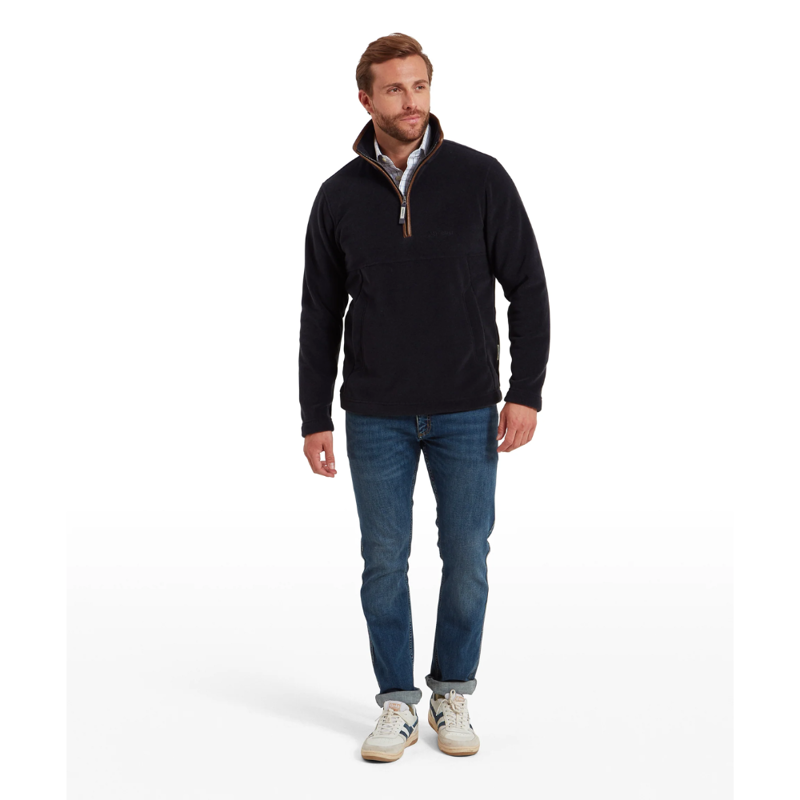 Schoffel Berkeley Mens 1/4 Zip Fleece Gunmetal-2