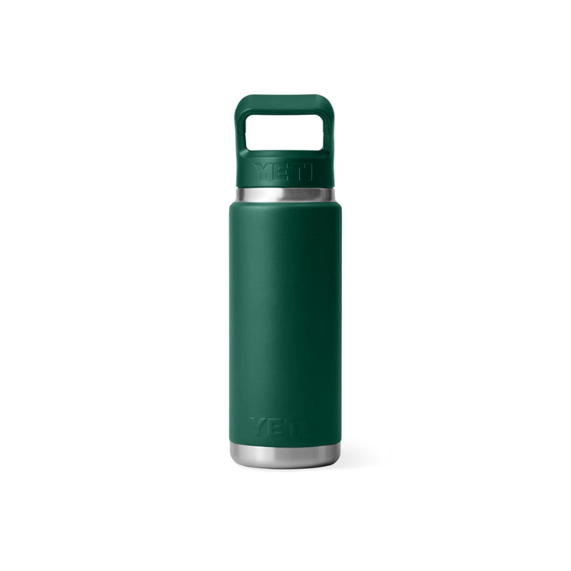 YETI Rambler 26oz/769ml Coloured Straw Bottle Black Forest Green-2