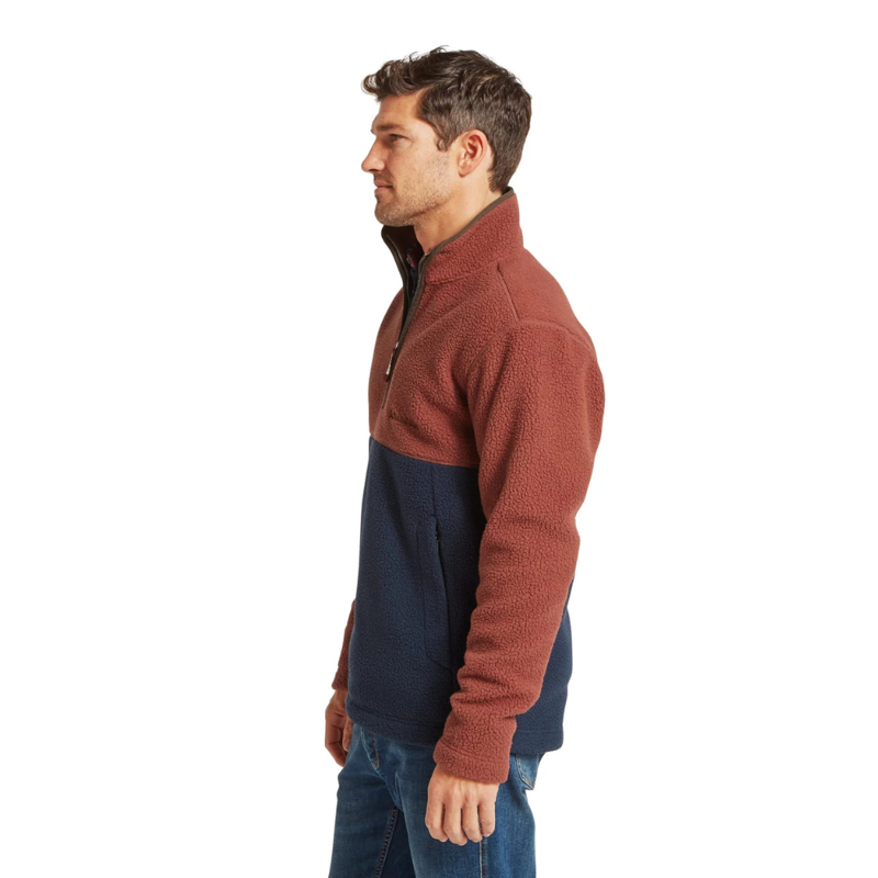 Schoffel Berkeley Retro Fleece Brick Red / True Navy-2