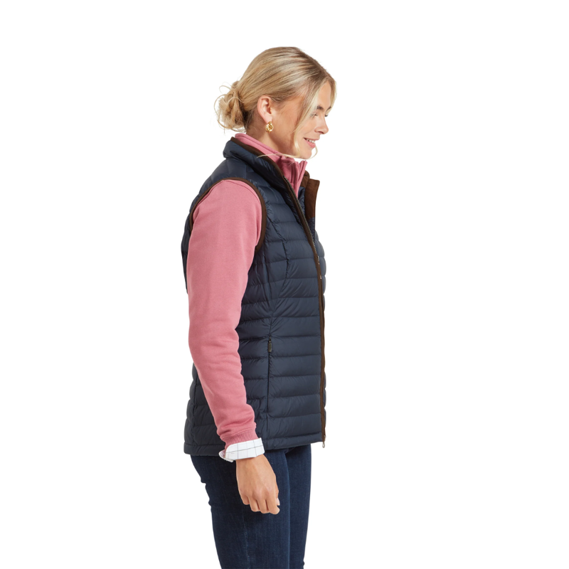 Schoffel Launde Ladies Down Gilet Petrol Blue-3