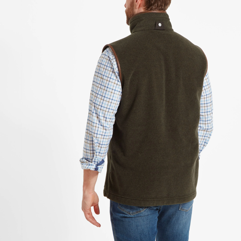 Schoffel Oakham Mens Gilet In Dark Olive-3