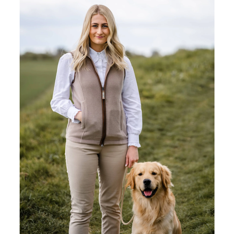 Schoffel Lyndon Ladies Fleece Gilet Mushroom-3