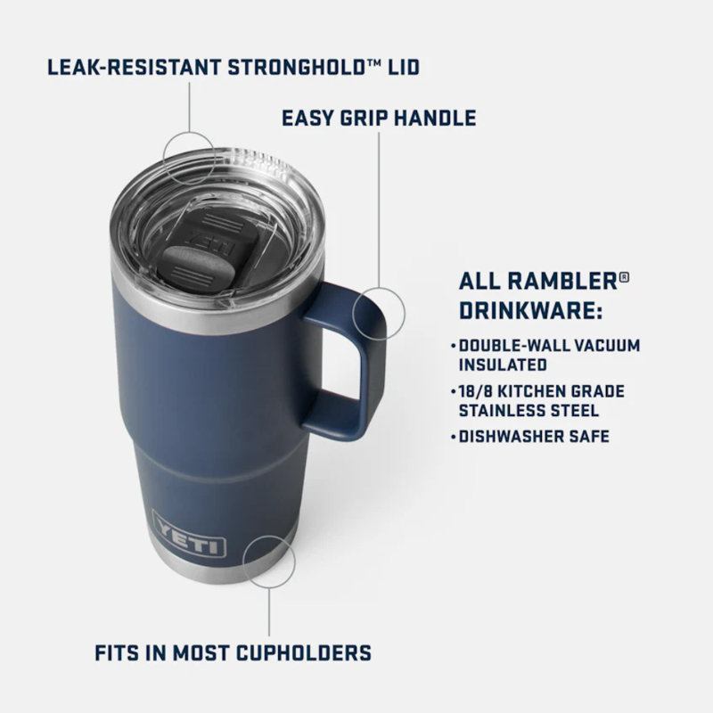 YETI Rambler 30oz/887ml Travel Mug Rescue Red-3