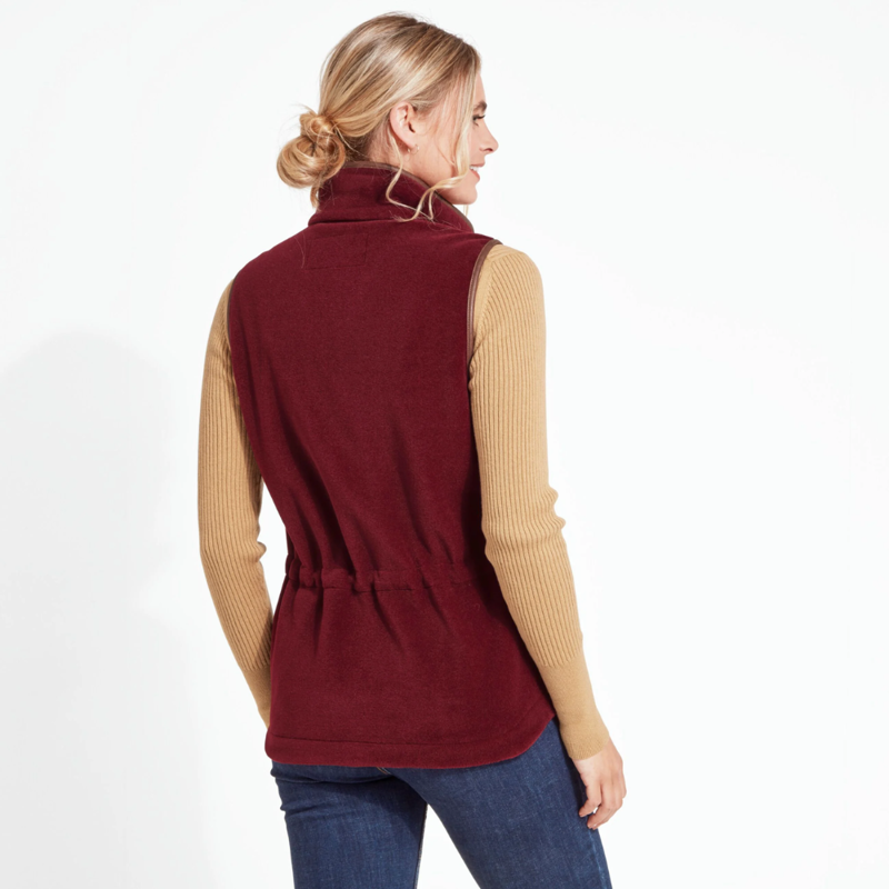 Schoffel Lyndon Ladies Fleece Gilet Claret-3
