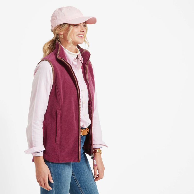 Schoffel Lyndon Ladies Fleece Gilet Mulberry-3