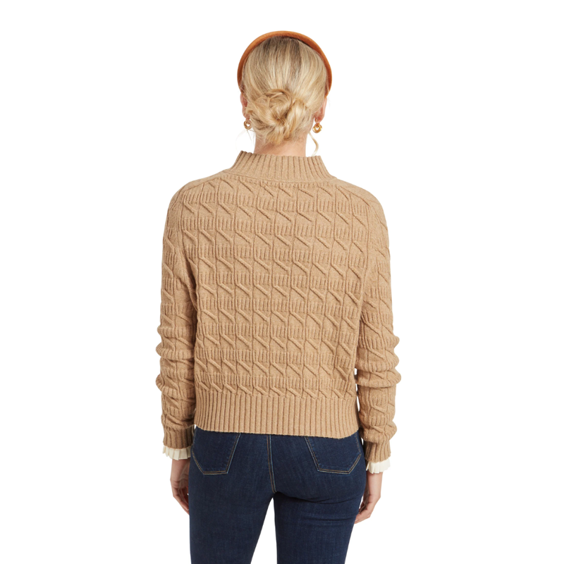 Schöffel Sandsend Ladies Cable Jumper Warm Sand-4