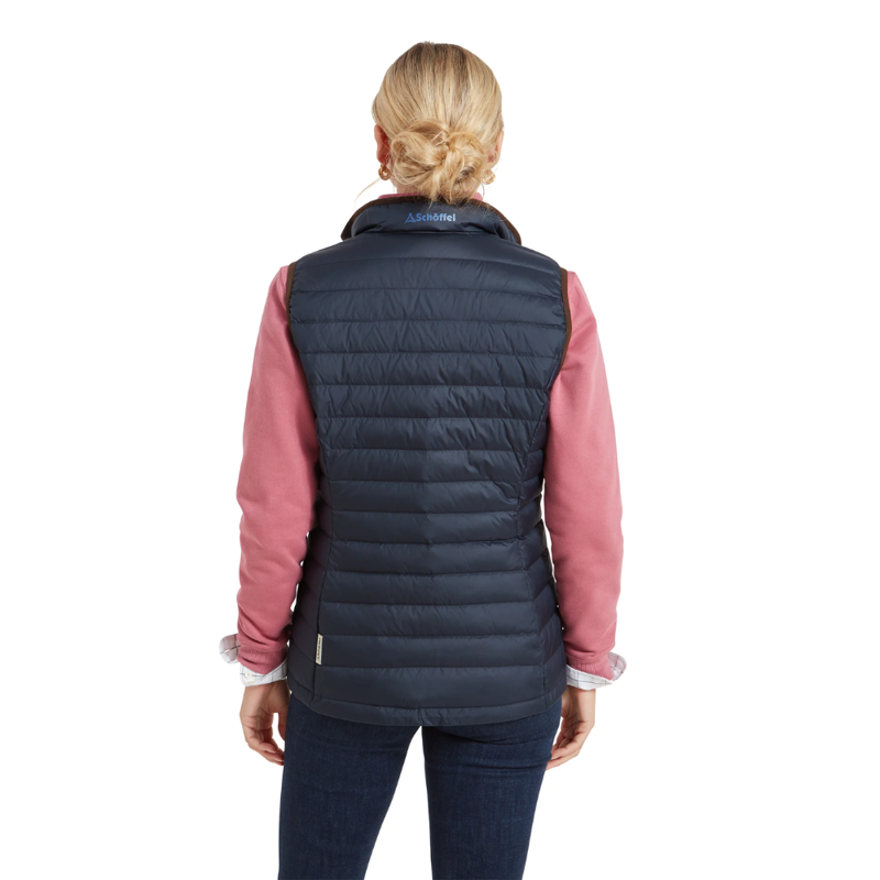 Schoffel Launde Ladies Down Gilet Petrol Blue-4