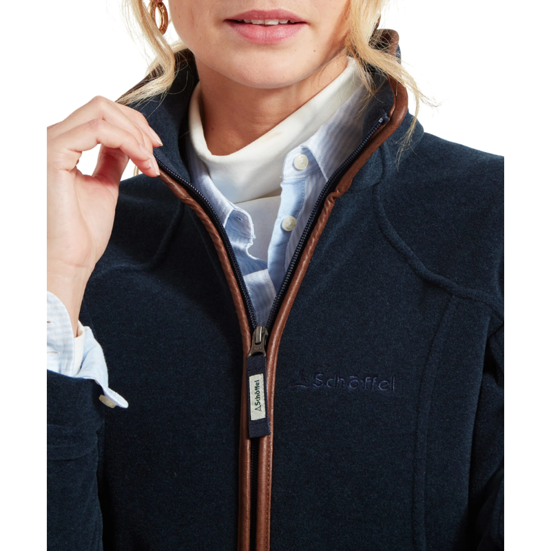 Schoffel Tilton II Ladies Quarter Zip Fleece Navy-4
