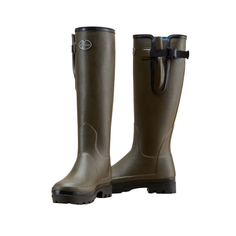 Le Chameau Vierzonord Ladies Neoprene Lined Boot Chameau Green-4