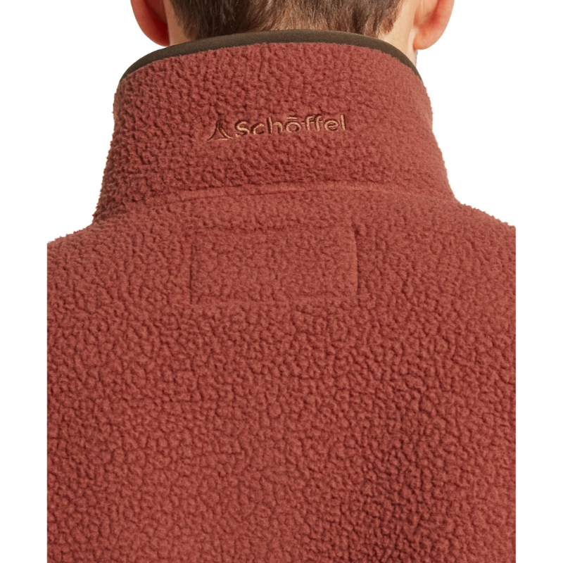 Schoffel Berkeley Retro Fleece Brick Red / True Navy-4