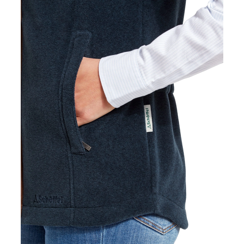 Schoffel Lyndon Ladies Fleece Gilet Petrol Blue-4
