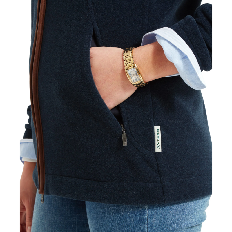 Schoffel Tilton II Ladies Quarter Zip Fleece Navy-5