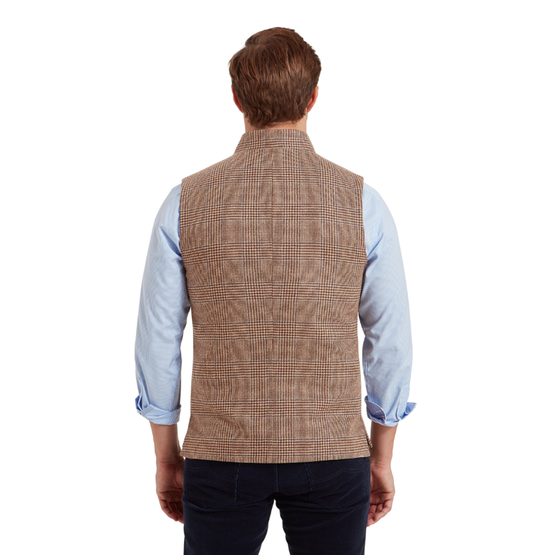 Schoffel Berwick Nehru Mens Tweed Waistcoat-5