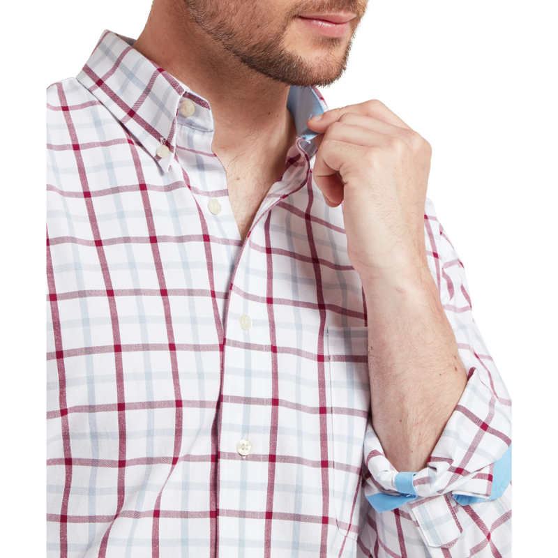 Schoffel Brancaster Mens Classic Shirt Mountain Blue Check-5