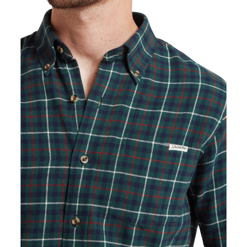 Schoffel Akenham Shirt Mens Botanical Green-5
