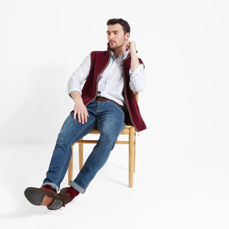 Schoffel Oakham Mens Gilet In Gilet Claret-5
