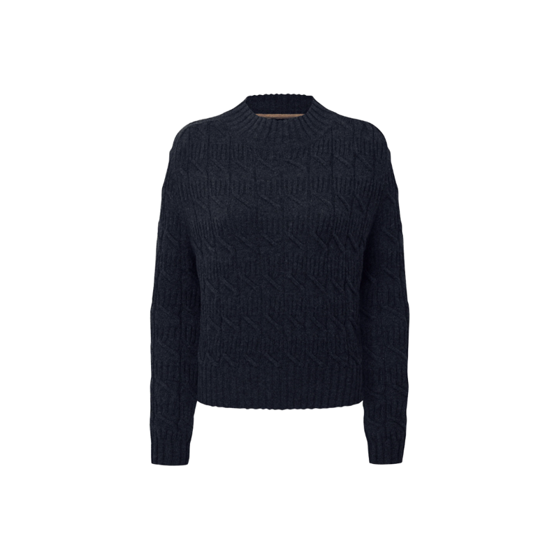 Schöffel Sandsend Ladies Cable Jumper Navy-1