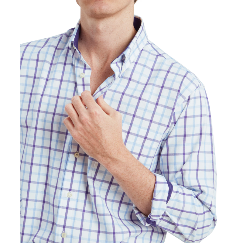 Schoffel Brancaster Mens Classic Shirt Bramble Check-5