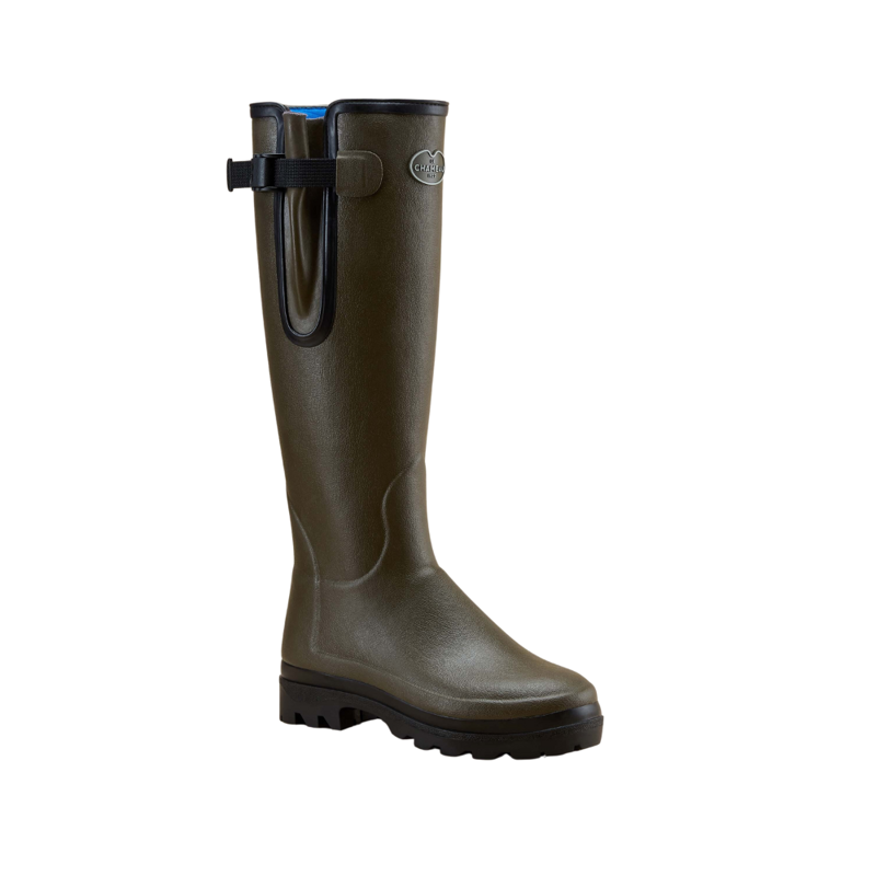 Le Chameau Vierzonord Ladies Neoprene Lined Boot Chameau Green-6