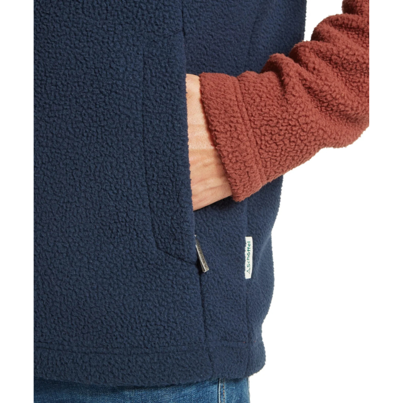 Schoffel Berkeley Retro Fleece Brick Red / True Navy-6