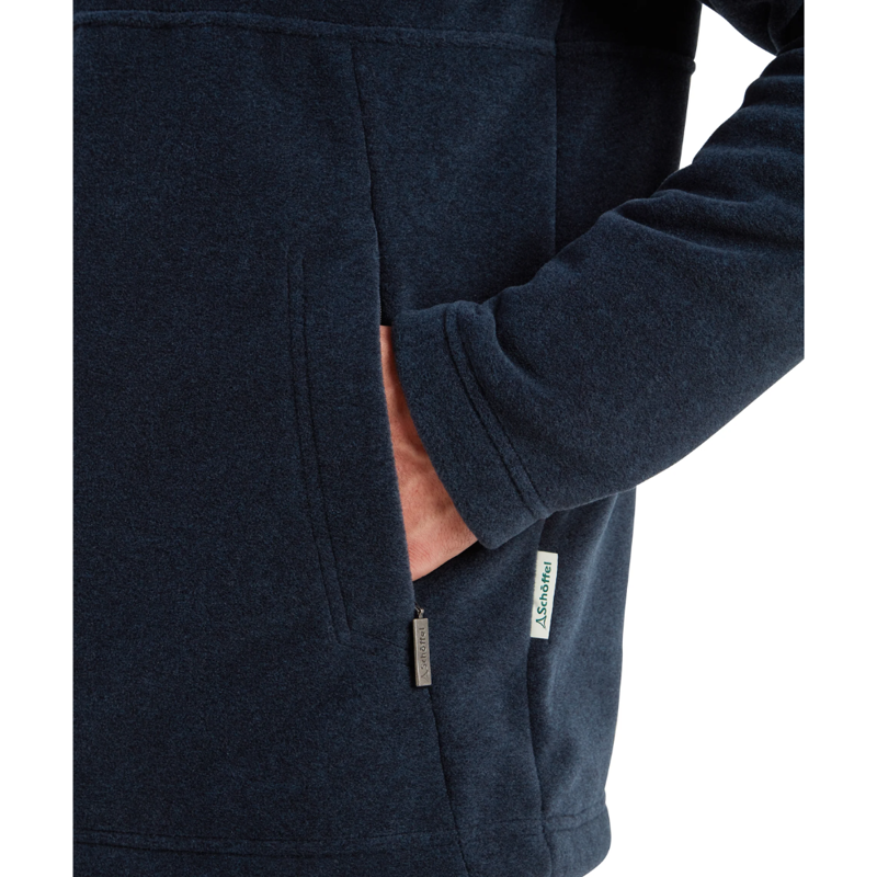 Schoffel Berkeley Mens 1/4 Zip Fleece Petrol Blue-6