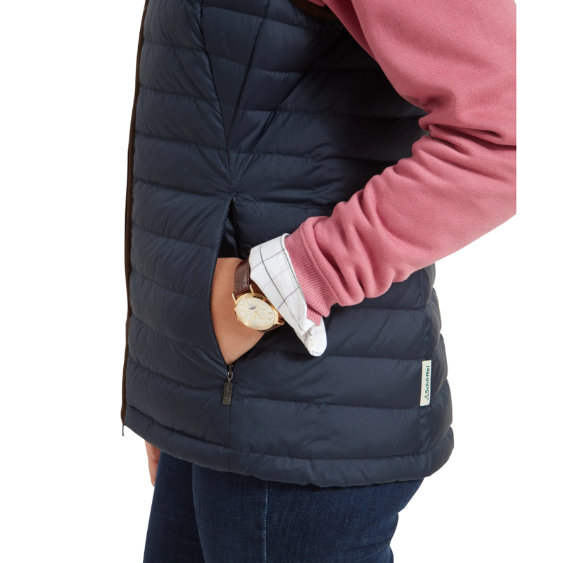Schoffel Launde Ladies Down Gilet Petrol Blue-6