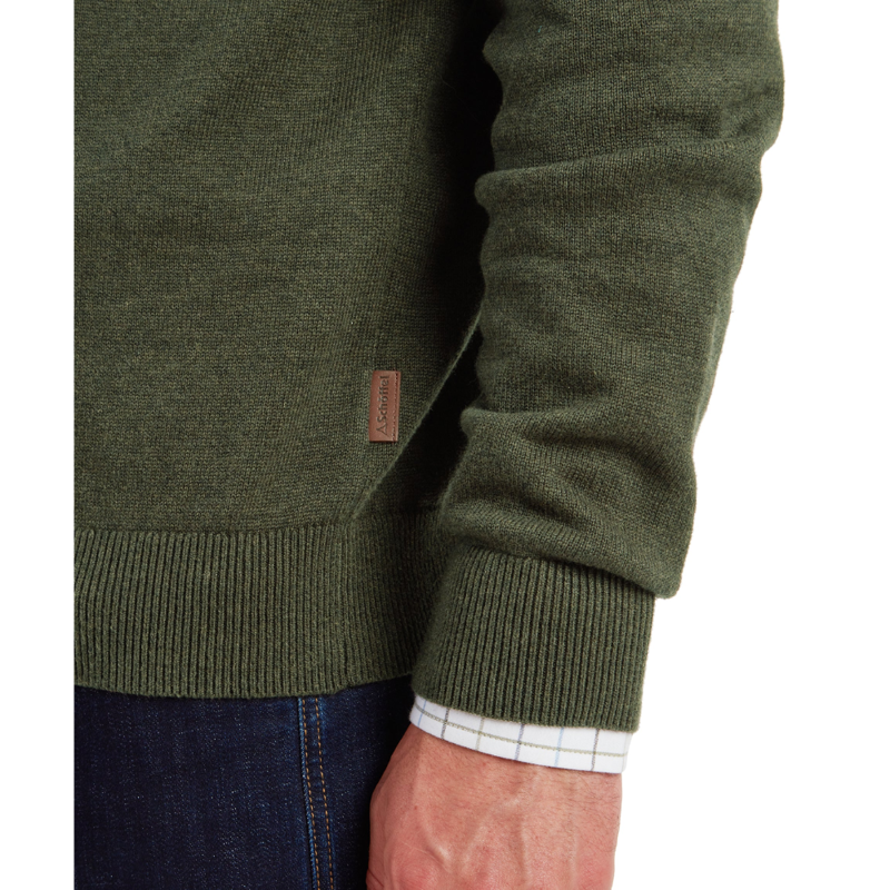 Schoffel Lewis Mens Lambswool 1/4 Zip Jumper Woodland-6