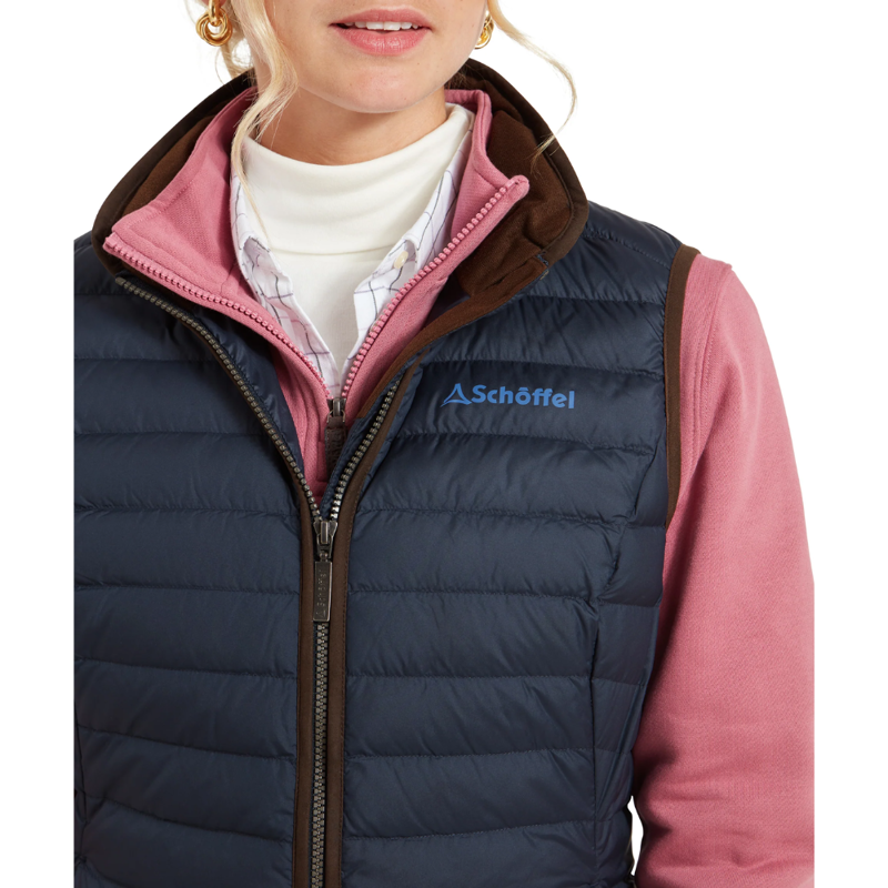 Schoffel Launde Ladies Down Gilet Petrol Blue-7